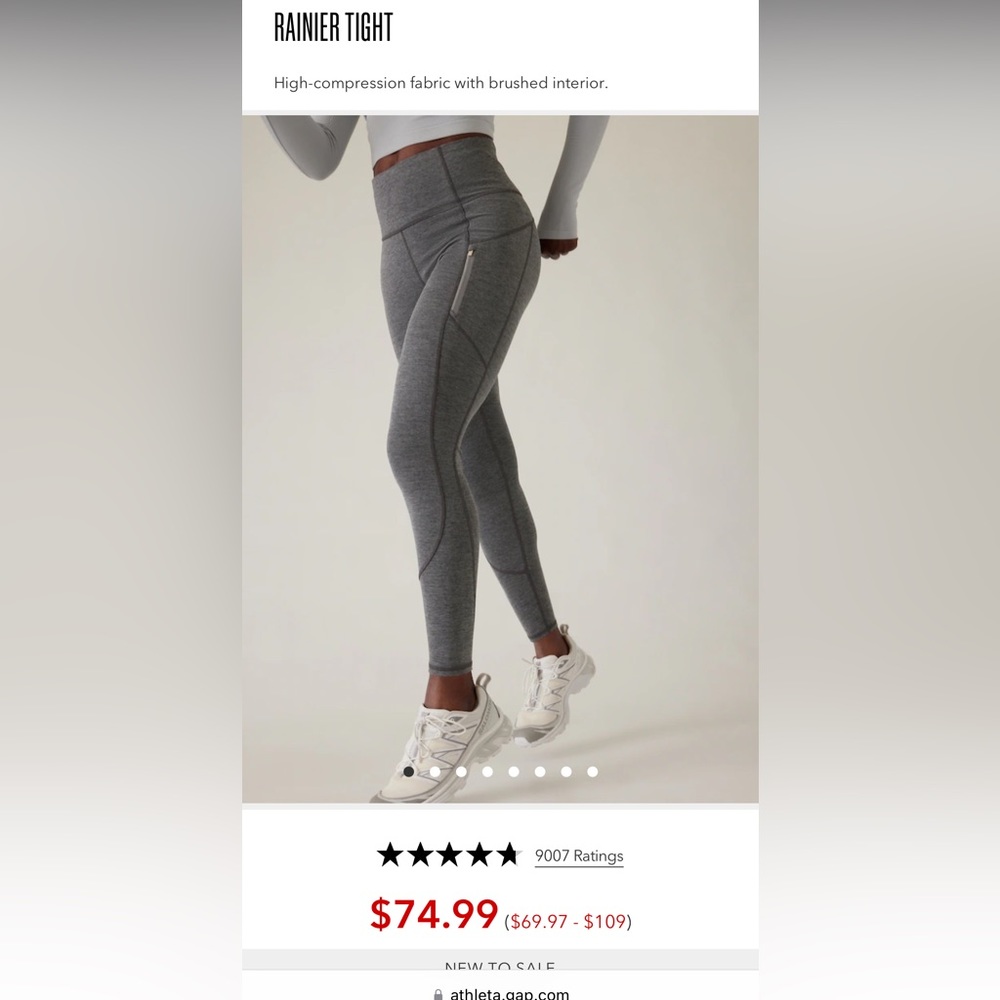 Athleta Rainer Tight - Excellent Used Condition!